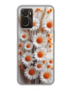 Чехол для OPPO A96 с картинкой «Белые сухоцветы» Чехол для OPPO A96 с картинкой «Белые сухоцветы»