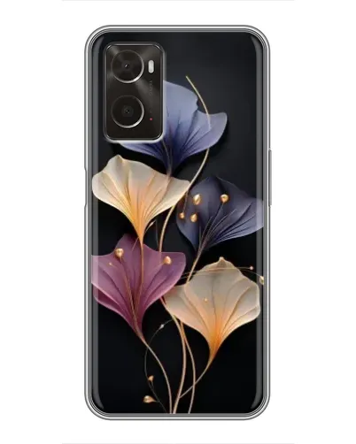 Чехол для OPPO A96 с картинкой «Лиловые цветы грации»
