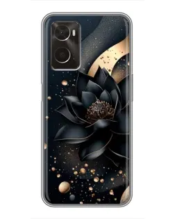 Чехол для OPPO A96 с картинкой «Черный лотос» Чехол для OPPO A96 с картинкой «Черный лотос»