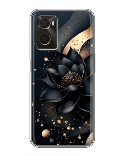 Чехол для OPPO A96 с картинкой «Черный лотос»