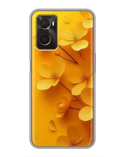 Чехол для OPPO A96 с картинкой «Золотые лепестки» Чехол для OPPO A96 с картинкой «Золотые лепестки»