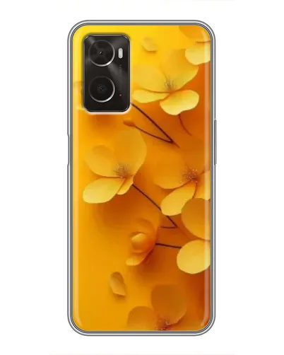 Чехол для OPPO A96 с картинкой «Золотые лепестки»