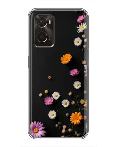 Чехол для OPPO A96 с картинкой «Цветочная композиция»