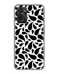Чохол для OPPO A96 з картинкою «Контрастні чорні краплі»