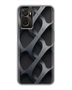 Чохол для OPPO A96 з картинкою «Об'ємне сіре плетіння»