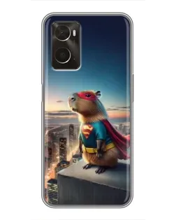 Чохол для OPPO A96 з картинкою «Капі-мен супергерой»