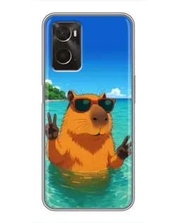 Чохол для OPPO A96 з картинкою «Морська капібара»