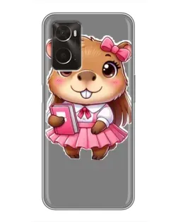 Чохол для OPPO A96 з картинкою «Дівчинка капібара»