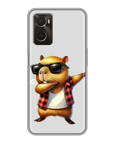 Чехол для OPPO A96 с картинкой «Капибара рэпер даб»
