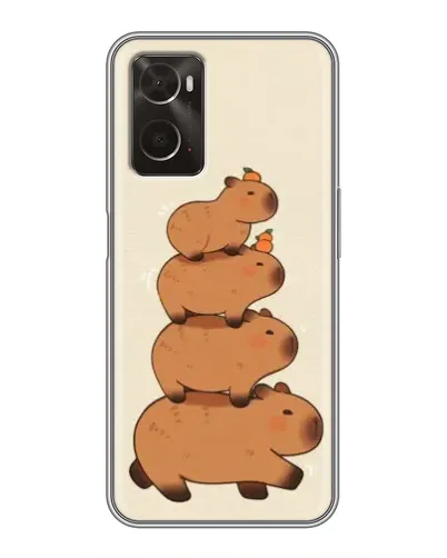 Чехол для OPPO A96 с картинкой «Башня из капибар»