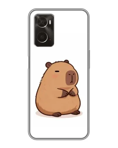 Чехол для OPPO A96 с картинкой «Толстенькая капибара»
