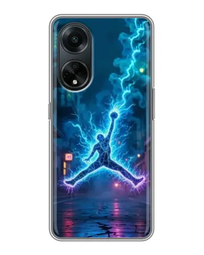 Чохол для OPPO A98 з картинкою «Jordan Gold Jumpman»