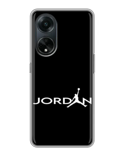 Чохол для OPPO A98 з картинкою «Jordan White Logo»
