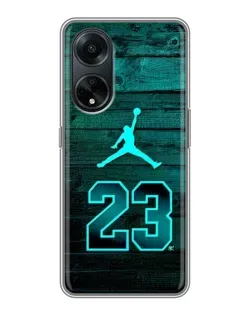 Чохол для OPPO A98 з картинкою «Jordan Cyan 23»