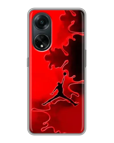 Чохол для OPPO A98 з картинкою «Jordan Red Smoke»