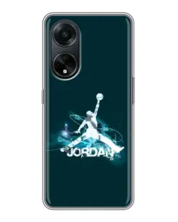 Чохол для OPPO A98 з картинкою «Jordan Blue Fire»