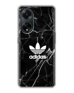 Чохол для OPPO A98 з картинкою «Білий мармур Adidas»