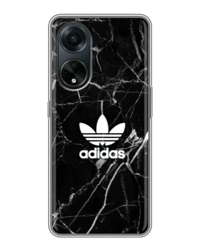 Чохол для OPPO A98 з картинкою «Білий мармур Adidas»