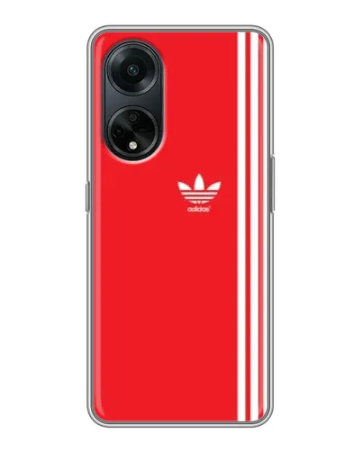 Чохол для OPPO A98 з картинкою «Червоний мінімалізм Adidas»