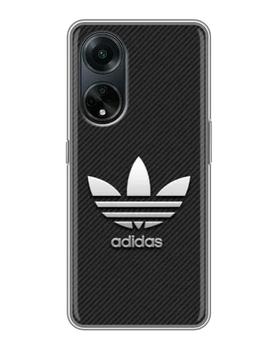 Чохол для OPPO A98 з картинкою «Adidas Карбонова текстура»