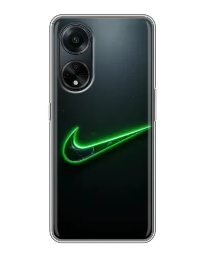 Чохол для OPPO A98 з картинкою «Неоновий контур Nike»