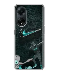 Чохол для OPPO A98 з картинкою «Спортивний арт Nike»