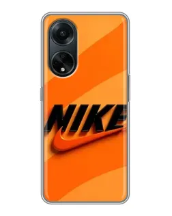 Чохол для OPPO A98 з картинкою «Помаранчевий драйв Nike»