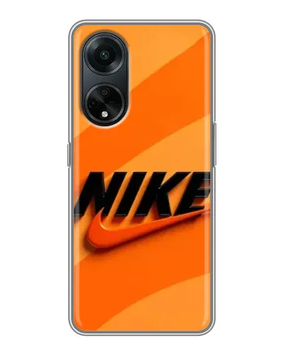 Чохол для OPPO A98 з картинкою «Помаранчевий драйв Nike»