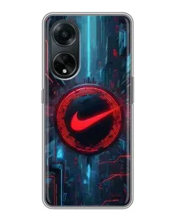 Чохол для OPPO A98 з картинкою «Техногенний стиль Nike»