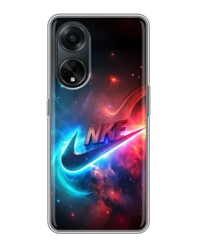 Чохол для OPPO A98 з картинкою «Вогняний логотип Nike»