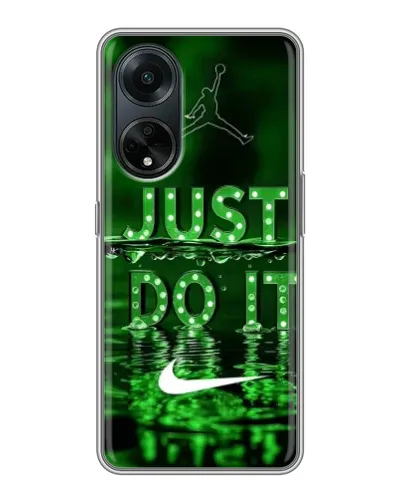 Чохол для OPPO A98 з картинкою «Зелений неоновий Nike»