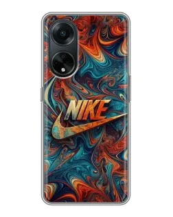 Чохол для OPPO A98 з картинкою «Nike в абстракції»