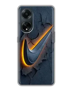 Чохол для OPPO A98 з картинкою «Об'ємний логотип Найк»