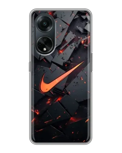 Чохол для OPPO A98 з картинкою «Nike — ефект розломів»