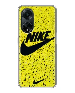 Чохол для OPPO A98 з картинкою «Жовтий текстурний Nike»
