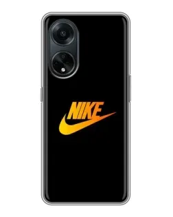Чохол для OPPO A98 з картинкою «Золотий логотип Nike»