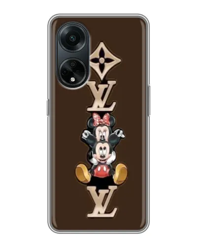 Чохол для OPPO A98 з картинкою «LV та Міккі Маус»
