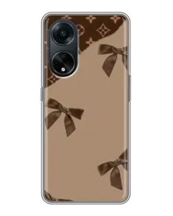 Чохол для OPPO A98 з картинкою «LV — кавовий атлас»
