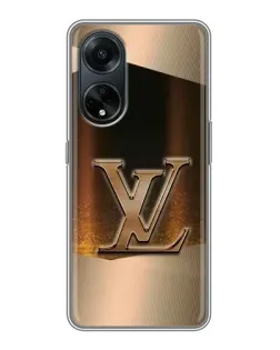 Чохол для OPPO A98 з картинкою «LV — золоте сяйво»