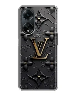 Чохол для OPPO A98 з картинкою «Шкіряна текстура LV»