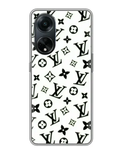 Чохол для OPPO A98 з картинкою «Монохромний хаос LV»