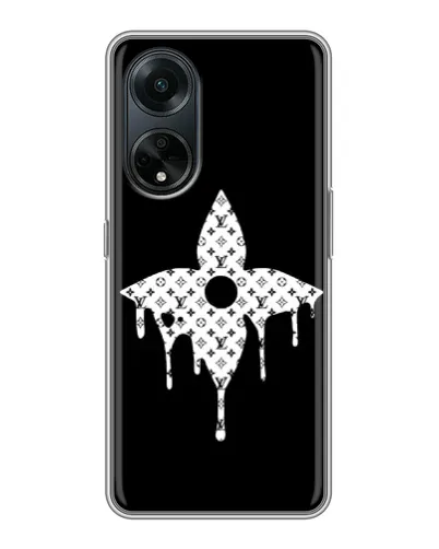 Чохол для OPPO A98 з картинкою «Квіткова монограма»