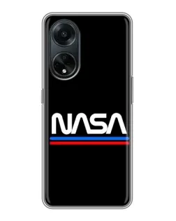 Чохол для OPPO A98 з картинкою «NASA — класика Red Blue»