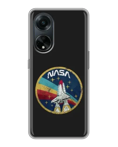 Чехол для OPPO A98 с картинкой «NASA — эмблема миссии»