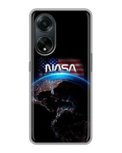 Чехол для OPPO A98 с картинкой «Земля из космоса NASA»