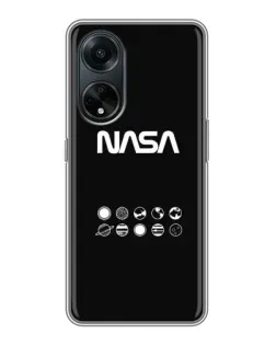 Чехол для OPPO A98 с картинкой «NASA — технический принт» Чехол для OPPO A98 с картинкой «NASA — технический принт»