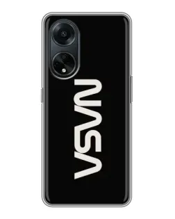 Чехол для OPPO A98 с картинкой «NASA — вертикальный логотип» Чехол для OPPO A98 с картинкой «NASA — вертикальный логотип»