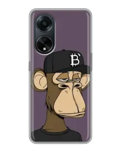 Чохол для OPPO A98 з картинкою «Bored Ape в кепці»