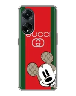 Чохол для OPPO A98 з картинкою «Gucci — смуги та Міккі»