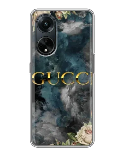 Чохол для OPPO A98 з картинкою «Абстрактні квіти Gucci»